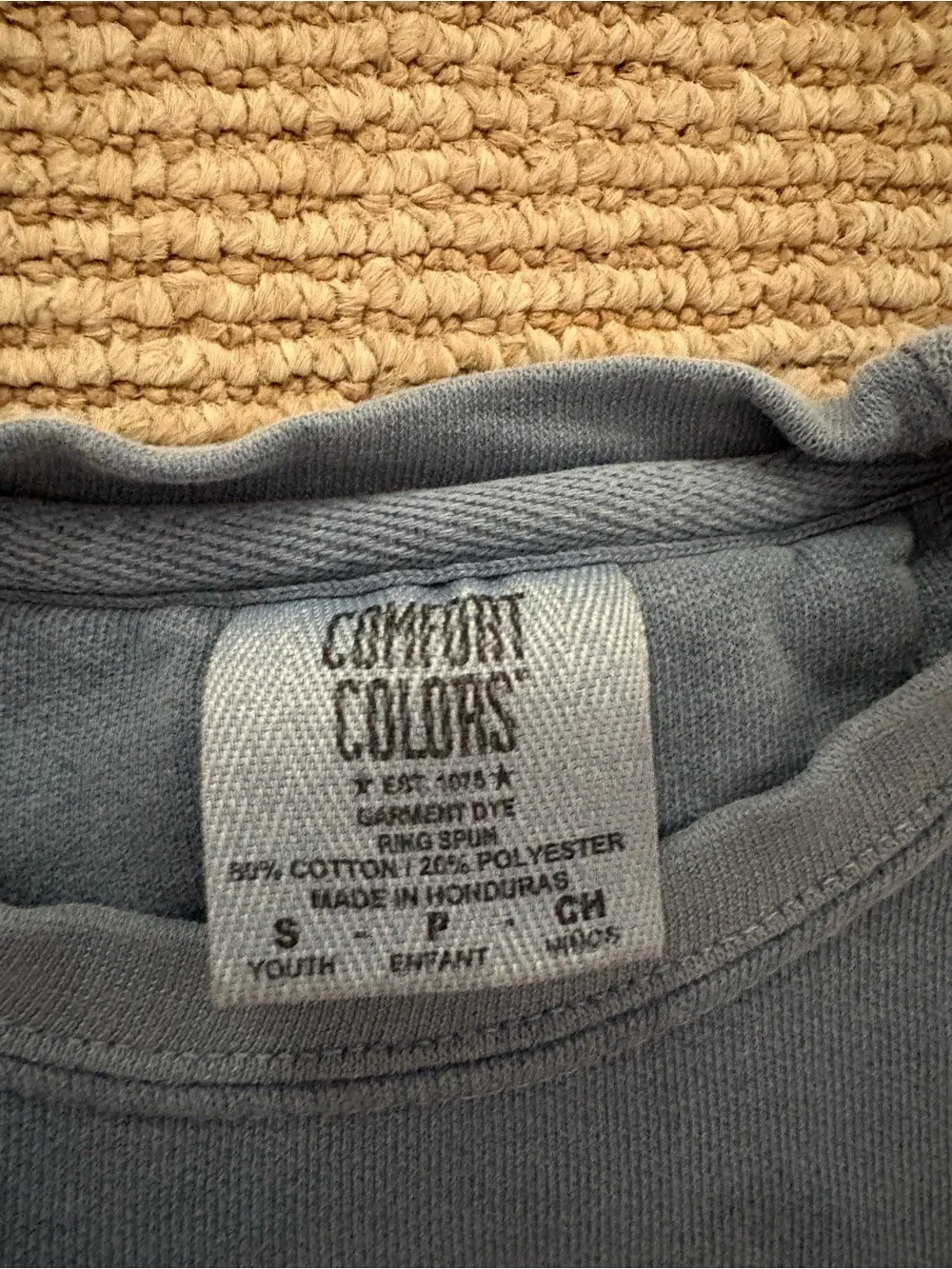 Comfort Colors Faded Blue Crewneck Sweatshirt - Picture 2 of 3